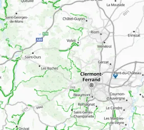 Scenic roads map