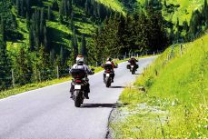 Motorcycling: riding in a pack