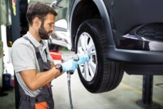 Can different types of tyres be fitted to a car ?