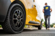 Michelin’s puncture-proof tyre tested by the French Post Office