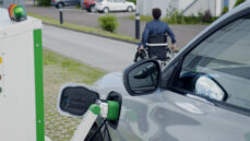 This fully automated charging station is designed to aid disabled drivers
