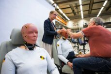 Women in the driver’s seat with female crash test dummy