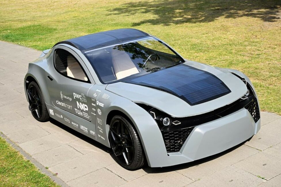 This prototype car absorbs CO2 from the air as it drives